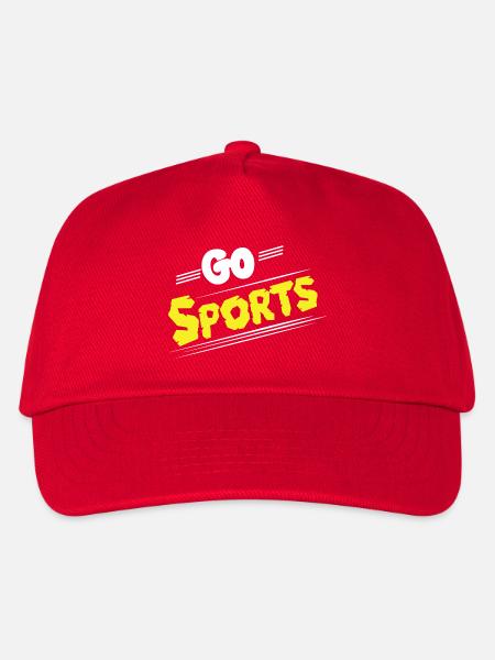 Go Sports Funny Sarcastic Saying Slogan - Kids’ Baseball Cap - red