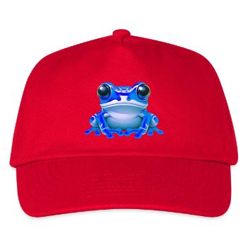 Frosch - Kinder Basecap - Rot - Vorne