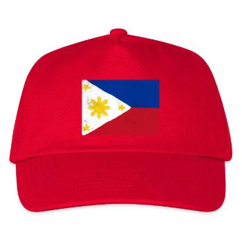 Flagge der Philippinen – ein Symbol der Einheit - Kinder Basecap - Rot - Vorne
