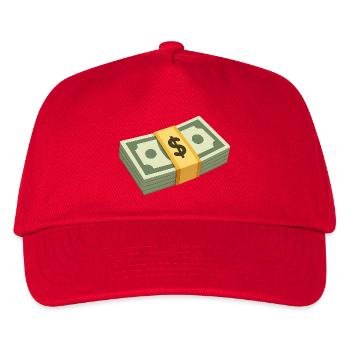 Geld-Datei - Kinder Basecap - Rot - Vorne