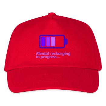 Mind Ladeakku-Symbol - Kinder Basecap - Rot - Vorne