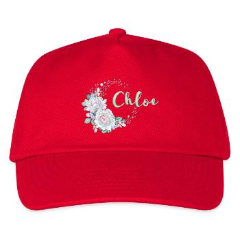For Chloe - Kids’ Baseball Cap - red - Front