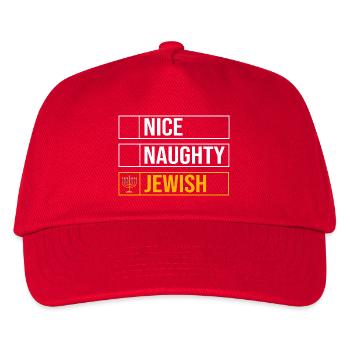 Hanoukka Hanoukka Hanoukka - Casquette de baseball Enfant - rouge - Devant