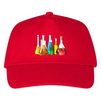 Bunte Laborgläser Kollektion - Kinder Basecap - Rot - Vorne