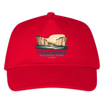 Cévennes National Park Massif Central Hiking - Kids’ Baseball Cap - red - Front