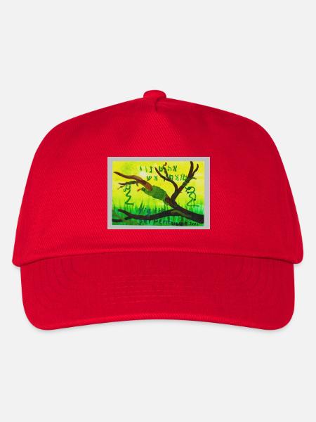 A5_Yig_Portrait - Kinder Basecap - Rot
