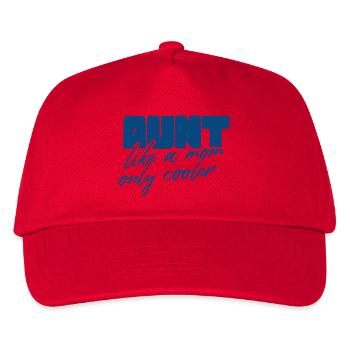 Aunt Like a Mom, Cooler - Kids’ Baseball Cap - red - Front