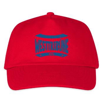 Kiel Stadion Westtribüne Hoodie, Mütze, Tasse - Kinder Basecap - Rot - Vorne