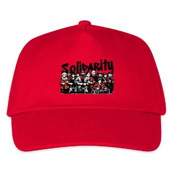 Solidarité communautaire antifasciste - Casquette de baseball Enfant - rouge - Devant