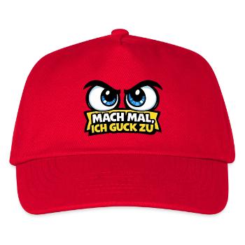 Come on, I'm watching – Comic Eyes - Kids’ Baseball Cap - red - Front