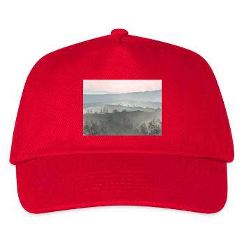 Sonnenaufgang in Bergen des Nebels - Kinder Basecap - Rot - Vorne