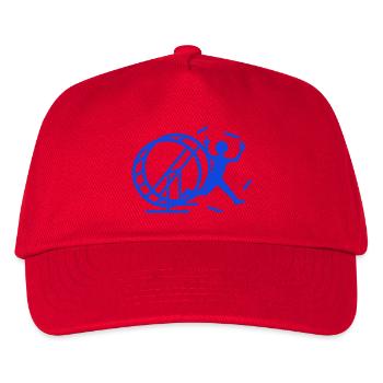 frei - Kinder Basecap - Rot - Vorne
