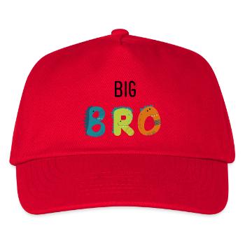 großer Bruder - Kinder Basecap - Rot - Vorne