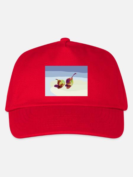 Abstrakte Birnen am Strand - Kinder Basecap - Rot