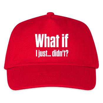 Was, wenn ich es nicht getan hätte – ND-Masking-Burnout - Kinder Basecap - Rot - Vorne