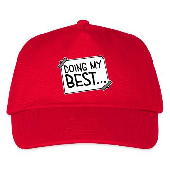 Je fais mon meilleur dicton motivant honnête et drôle - Casquette de baseball Enfant - rouge - Devant