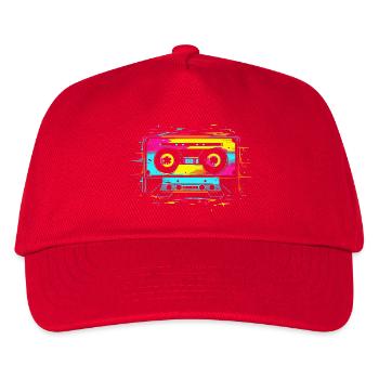 90s cassette - Kids’ Baseball Cap - red - Front