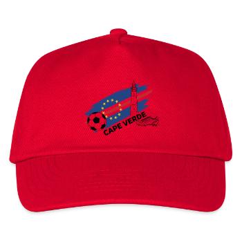 Cap-Vert Football Maillot Supporter Cape Verde - Casquette de baseball Enfant - rouge - Devant