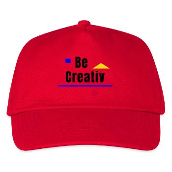 Formes géométriques Bleu, Jaune, Rouge - Casquette de baseball Enfant - rouge - Devant