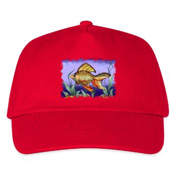 fish - Kids’ Baseball Cap - red - Front