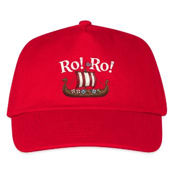 Ro Ro, Norvège Viking Ship Football - Casquette de baseball Enfant - rouge - Devant