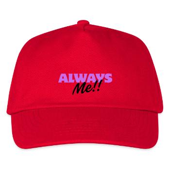 Immer ich!! – Spaßiges Persönlichkeitsdesign - Kinder Basecap - Rot - Vorne