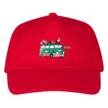 Hungary Camper Motif Vanlife Camping Holiday - Kids’ Baseball Cap - red - Front
