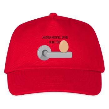 Käsiger Michael T-Shirt - Kinder Basecap - Rot - Vorne