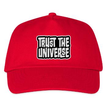 Trust The Universe Spiritual Universe Quote Logo - Kids’ Baseball Cap - red - Front