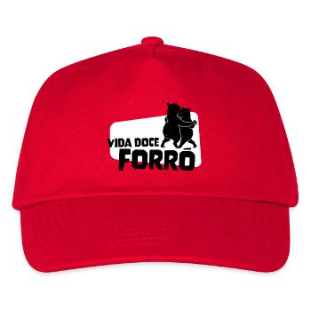 Vida Doce Forro – Tanzende Capybaras - Kinder Basecap - Rot - Vorne