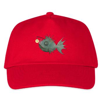 Anglerfisch - Kinder Basecap - Rot - Vorne