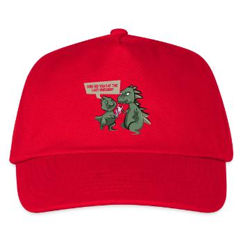 Lustiges Dinosaurierhemd - letztes Einhorn - - Kinder Basecap - Rot - Vorne