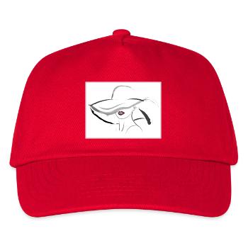 Hut Dame - Kinder Basecap - Rot - Vorne