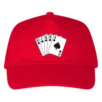 Royal Flush - Kinder Basecap - Rot - Vorne