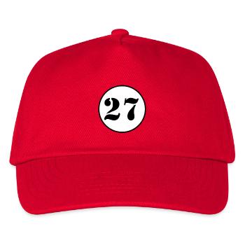 NUMBER 27 Twenty-seven Birthday Gift - Kids’ Baseball Cap - red - Front