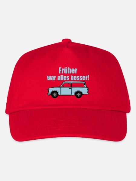  , DDR Kult , früher war alles besser (25) - Kinder Basecap - Rot