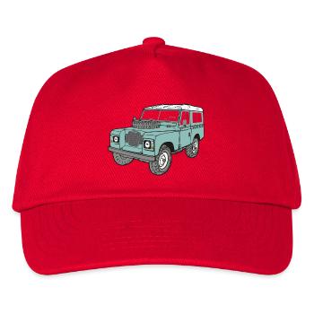 Land Rover 4 x 4 Land Rover Serie3 88" - Casquette de baseball Enfant - rouge - Devant