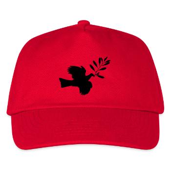 Peace Dove - Kinder Basecap - Rot - Vorne