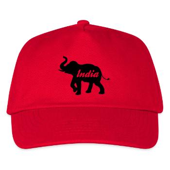 india - Kids’ Baseball Cap - red - Front