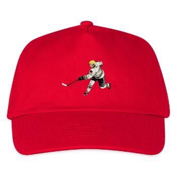 Eishockey - Kinder Basecap - Rot - Vorne