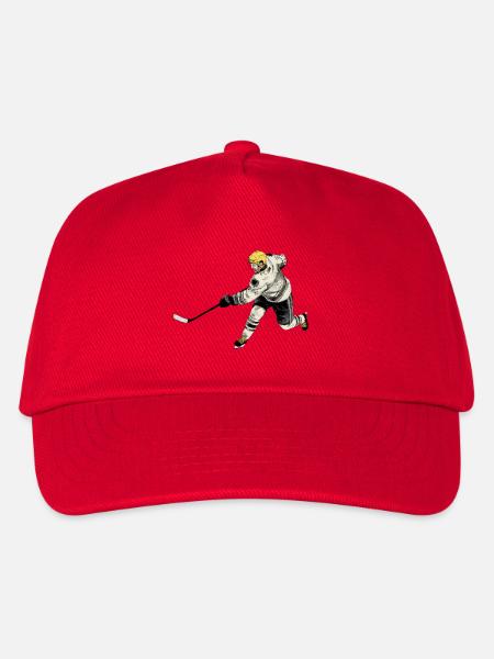 Eishockey - Kinder Basecap - Rot