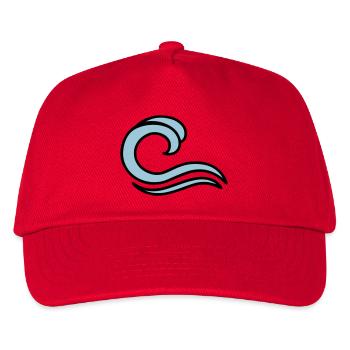 Wellen - Kinder Basecap - Rot - Vorne