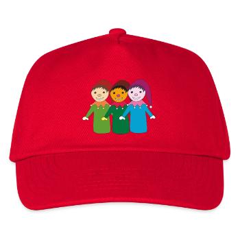 kasper und freunde - Kinder Basecap - Rot - Vorne