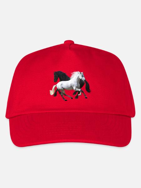 Pferde - Kinder Basecap - Rot