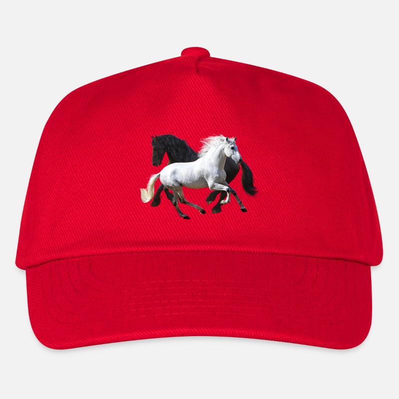 Pferde - Kinder Basecap - Rot