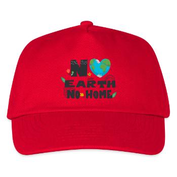 No earth no home - Kids’ Baseball Cap - red - Front