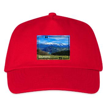 Der Monteynard-See 120323 - Kinder Basecap - Rot - Vorne