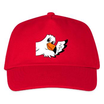 Möwe Gruß Begrüßung - Kinder Basecap - Rot - Vorne
