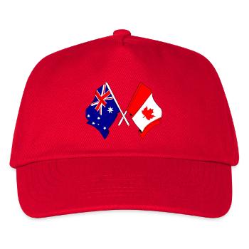 Flag of Australia and Canada flag - Kids’ Baseball Cap - red - Front