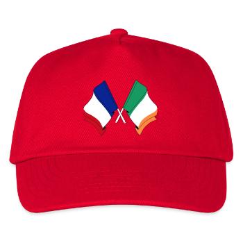 Flag of France and flag of Ireland - Kids’ Baseball Cap - red - Front